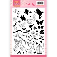 Jeanine's Art Happy Birds Clear Stamps