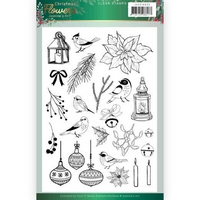 Jeanines Art Christmas Flowers Clear Stamp