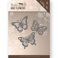 Jeanines Art Classic Butterflies and Flowers Cutting Die - Butterflies