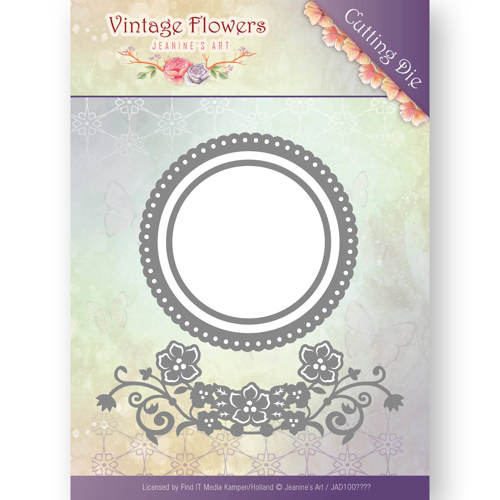 Jeanine's Art Vintage Flowers Cutting Die - Flowers and Circles