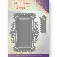 Jeanine's Art Vintage Flowers Cutting Die - Floral Rectangle