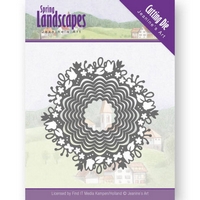 Jeanine's Art Spring Landscapes Cutting Dies - Spring Scalloped Circle