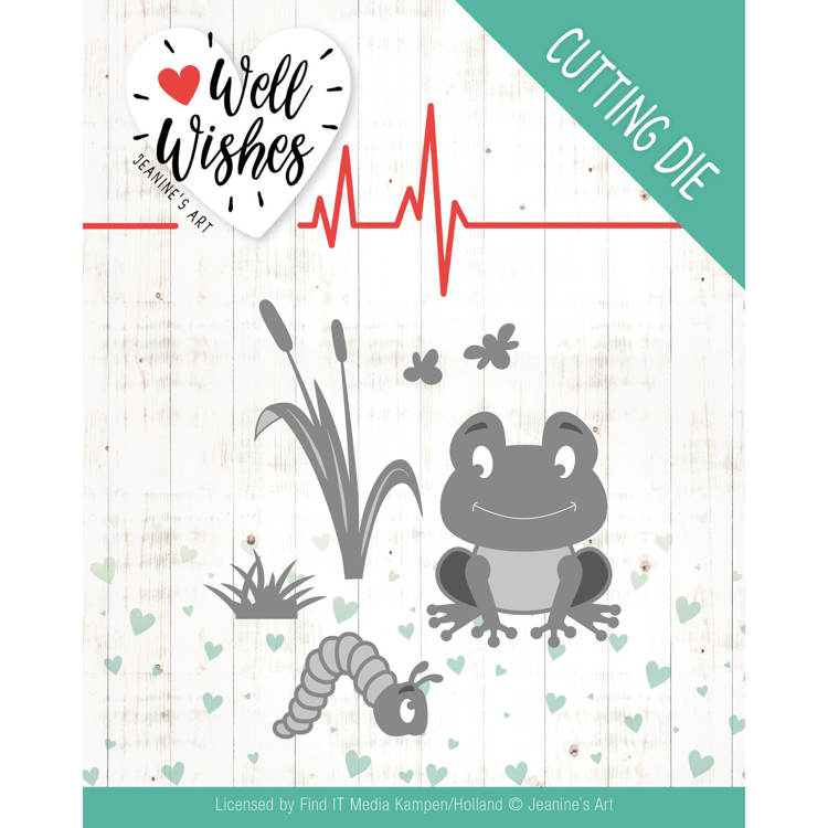 Jeanine's Art Well Wishes Cutting Die - Smiling Frog