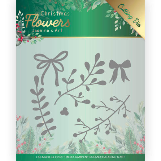 Jeanines Art Christmas Flowers Cutting Die - Mistletoe