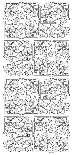 Peel Off Sticker - Holly Squares