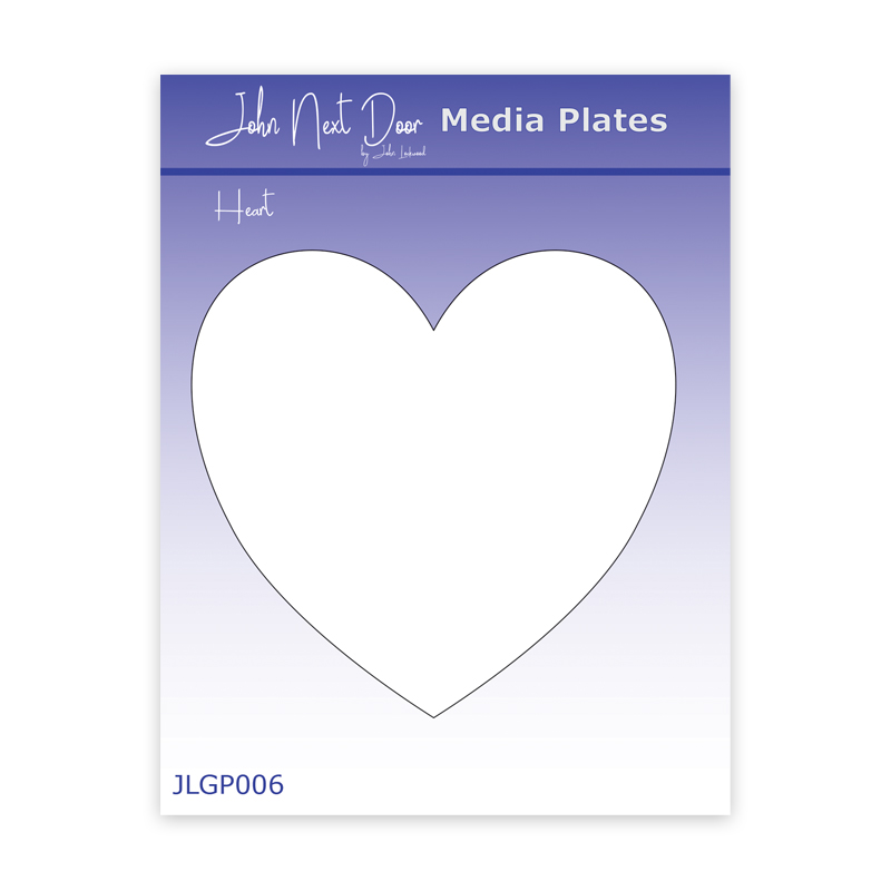 HALF PRICE John Next Door Media Plate - Heart