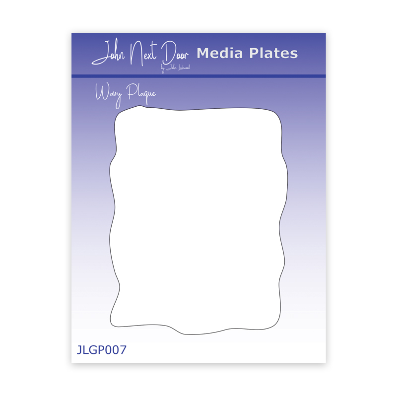 HALF PRICE John Next Door Media Plate - Wavy Plaque