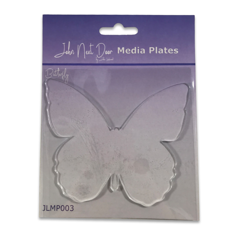 John Next Door Media Plate - Butterfly