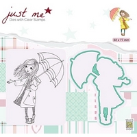 Nellie Snellen Dies + Clear Stamp Just Me - Autumn Weather