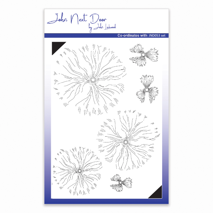 John Next Door Clear Stamp - Blousy Poppy