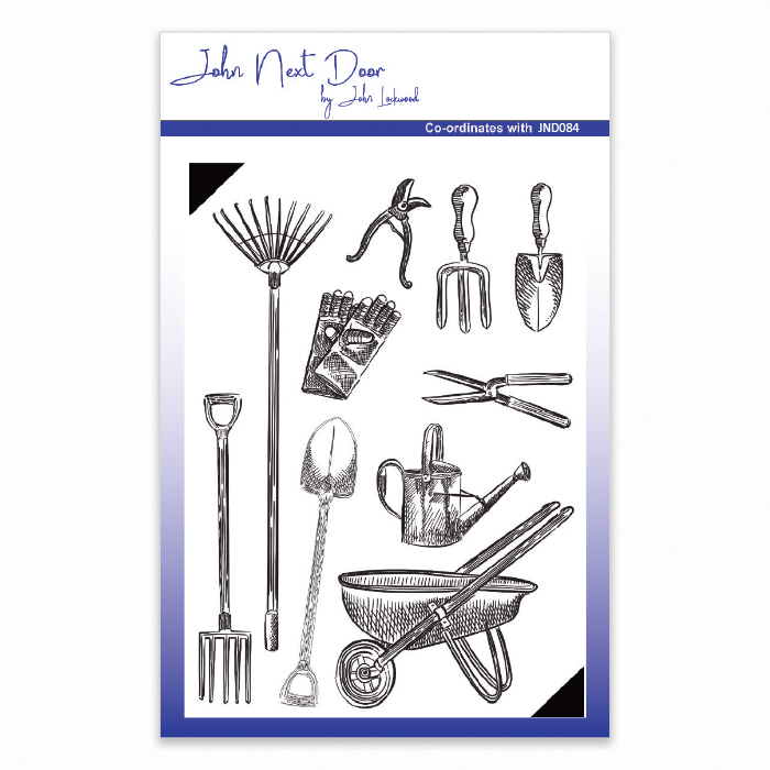 SPECIAL 15% OFF John Next Door Clear Stamp - Garden Tools