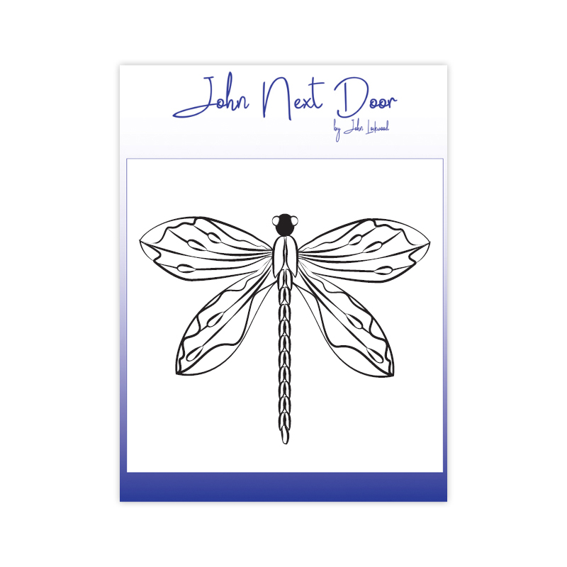John Next Door Clear Stamp - Delicate Dragonfly