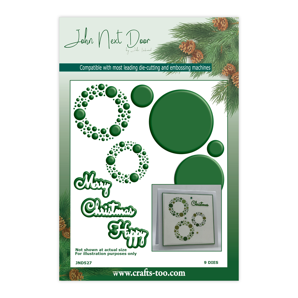 SOLD OUT John Next Door Christmas - Small Circle Wreaths