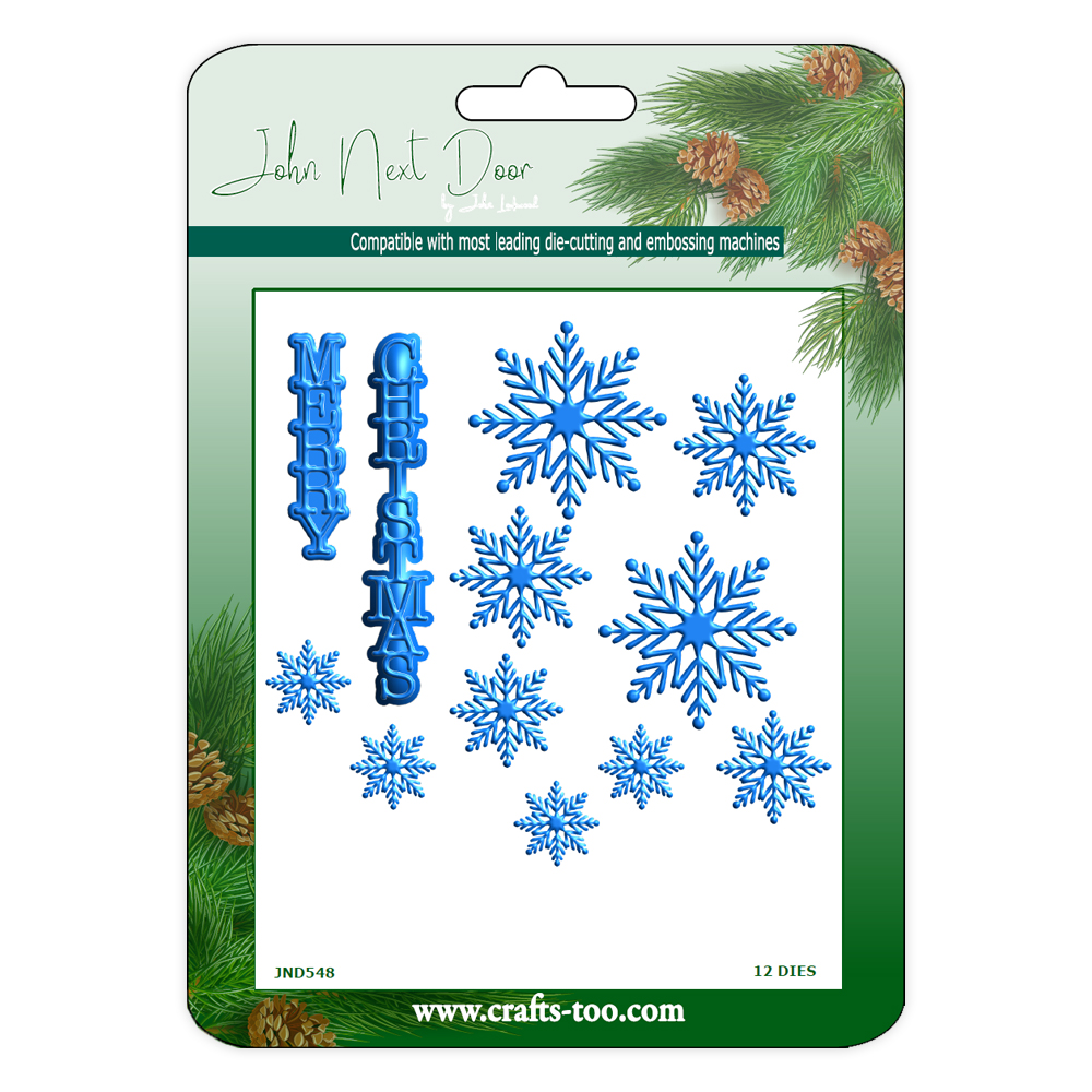 NEW John Next Door Christmas - Vertical Snowflakes
