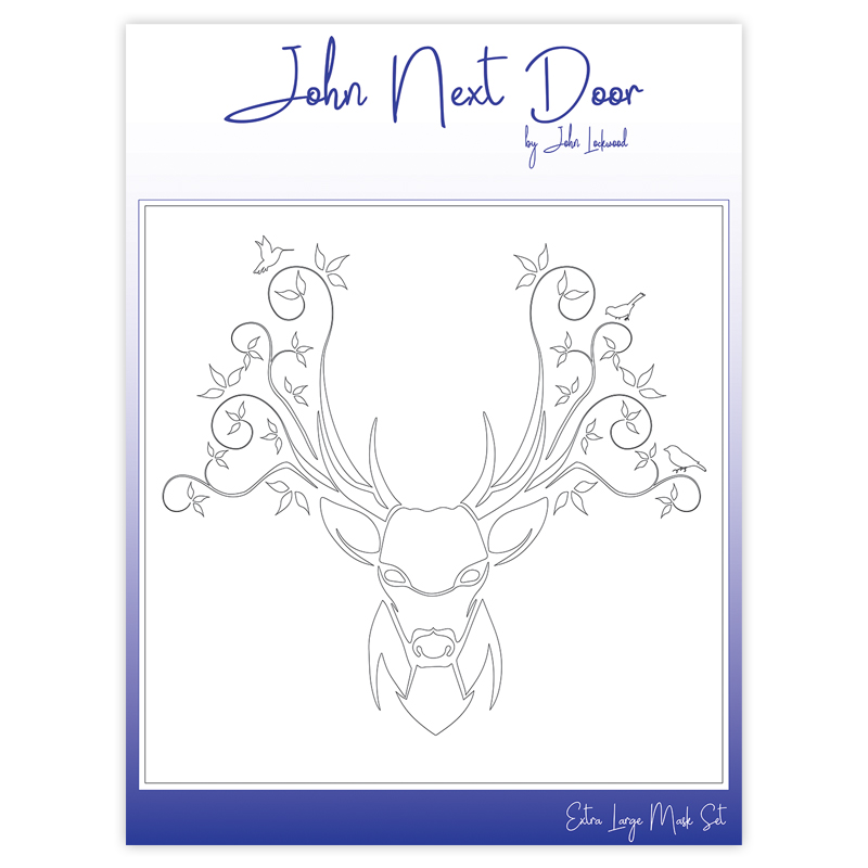 John Next Door Mask Stencil - Stag
