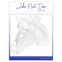 John Next Door Mask Stencil - Zebra