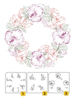 AS SEEN ON TV Nellie Snellen Layered Clear Stamps - Wreath-1 (3 pcs) AS SEEN ON TV Nellie Snellen Layered Clear Stamps - Wreath-1 (3 pcs)