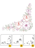 Nellie Snellen Layered Clear Stamps - Corner 1 (3pcs)