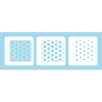 Nellie Snellen Layered Combi Stencil Set - Honeycomb (set of 3)