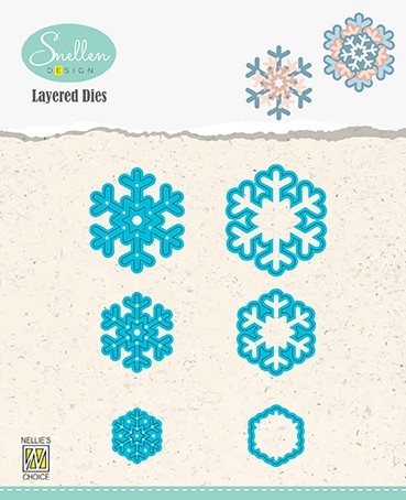 Nellie Snellen Layered Dies - Snowflakes 02
