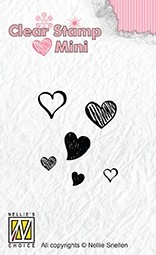 Nellie Snellen Clear Stamp Mini - Hearts