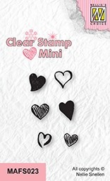 Nellie Snellen Clear Stamps Mini - Hearts 2