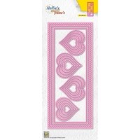 Nellie Snellen Multi Frame Dies Slim Lines - Hearts
