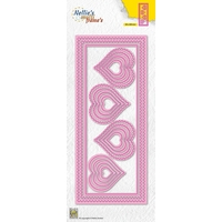 Nellie Snellen Multi Frame Dies Slim Lines - Hearts