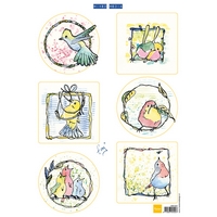 Marianne Design Decoupage Sheets - Colourful Birds x10
