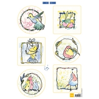 Marianne Design Decoupage Sheets - Colourful Birds x10