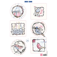 Marianne Design Decoupage Sheets - Pastel Birds x10