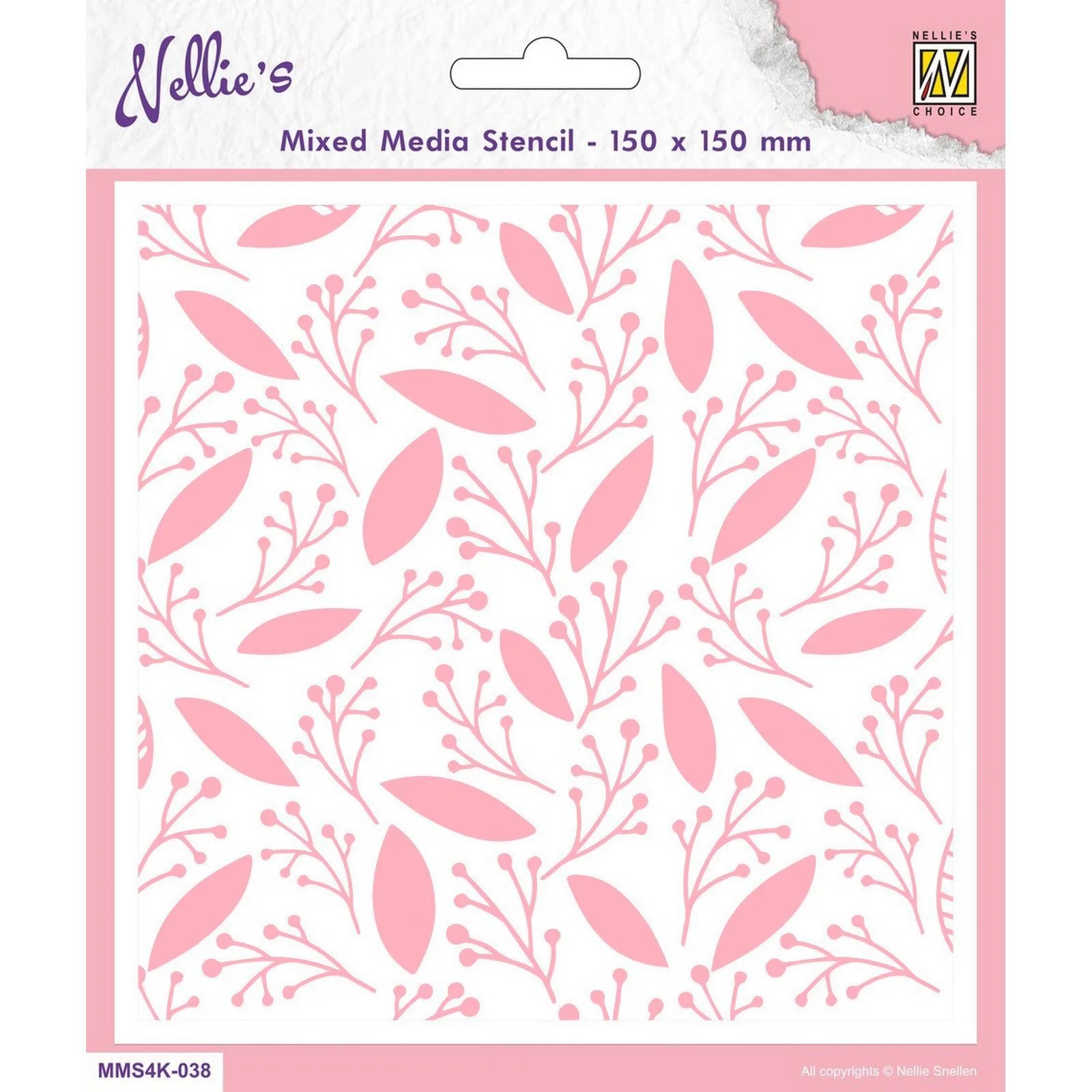 Nellie Snellen Stencil - Leaves & Berries