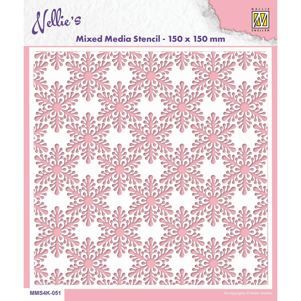 Nellie Snellen Stencil - Snowflakes