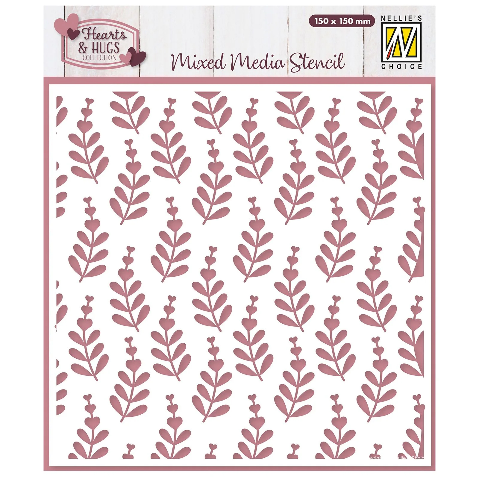 NEW Nellie Snellen Stencil - Heart Branches