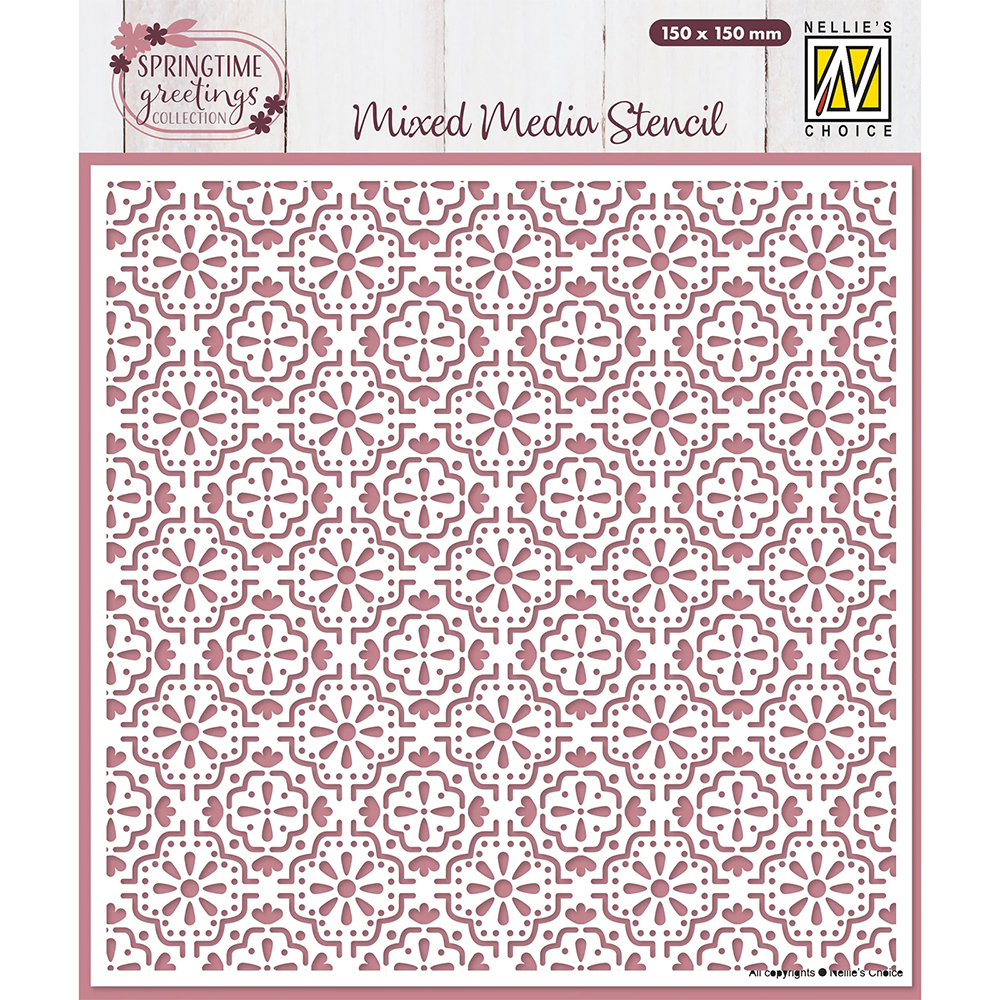 Nellie Snellen Stencil - Easter Tiles