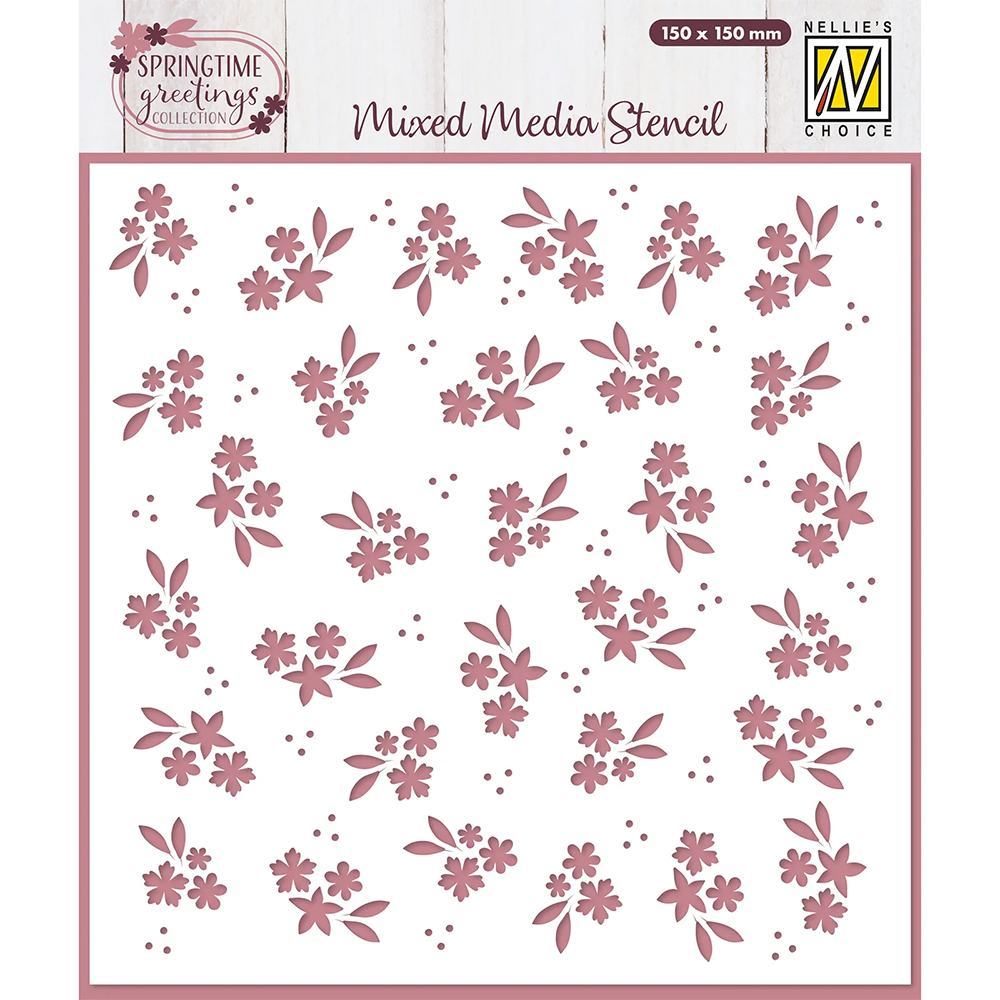 Nellie Snellen Stencil - Spring Flowers