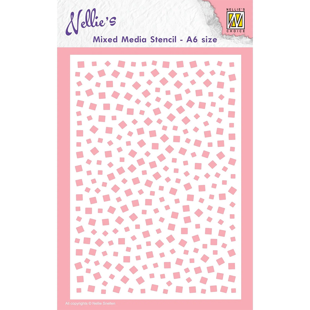 Nellie Snellen Stencil - Little Squares