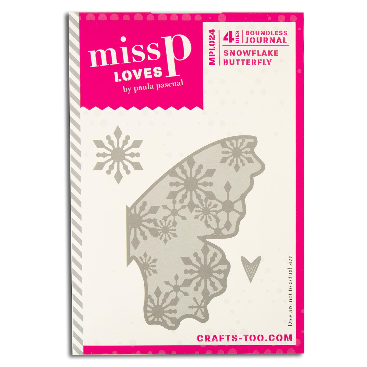 Miss P Loves Boundless Journal - Snowflake Butterfly (4pcs)