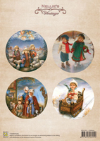 Nellie Snellen A4 sheet Christmas Colour Vintage - Children