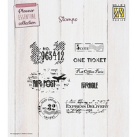 Nellie Snellen Clear Stamp - Vintage Labels