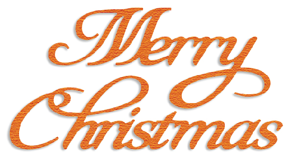 Presscut Cutting and Embossing Stencils - Merry Christmas