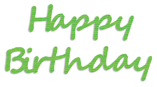 Presscut Cutting and Embossing Stencils - Happy Birthday #2