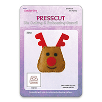 Presscut Cutting and Embossing Stencils - Deerhead (3pcs) SALE