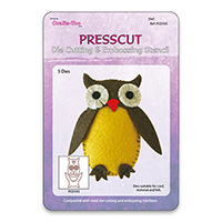 Presscut Cutting and Embossing Stencils - Owl (5pcs) SALE