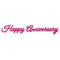 Presscut Cutting Die - Happy Anniversary (2pcs)