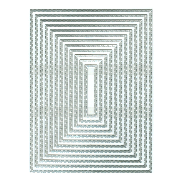 Presscut Cutting Nesting Dies - Stitch Dot Rectangles PRE ORDER DUE 17/06