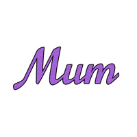 Presscut Cutting and Embossing Stencils - Mum