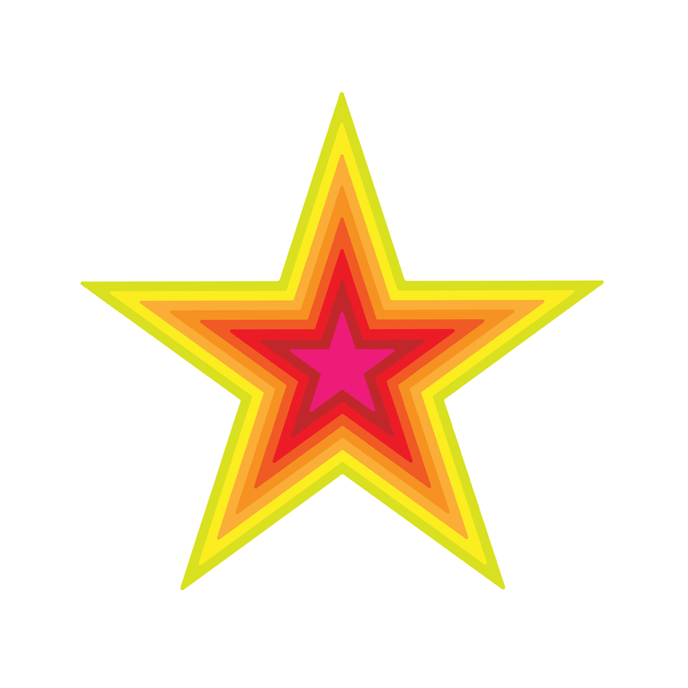 Presscut Basics Collection - Small Nested Stars (8pcs)