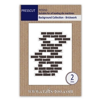 Presscut Background Collection - Brickwork (2pcs)