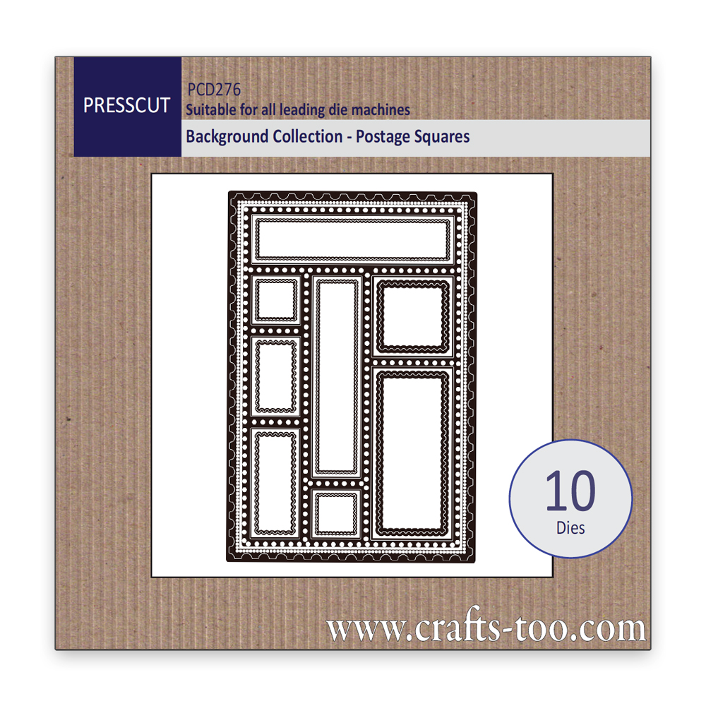Presscut Background Collection - Postage Squares